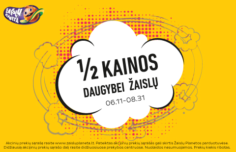 Daugybė žaislų už pusę kainos!